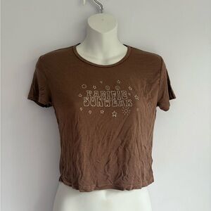 Pacific Somewhere by PacSun Brown Y2K Style Top